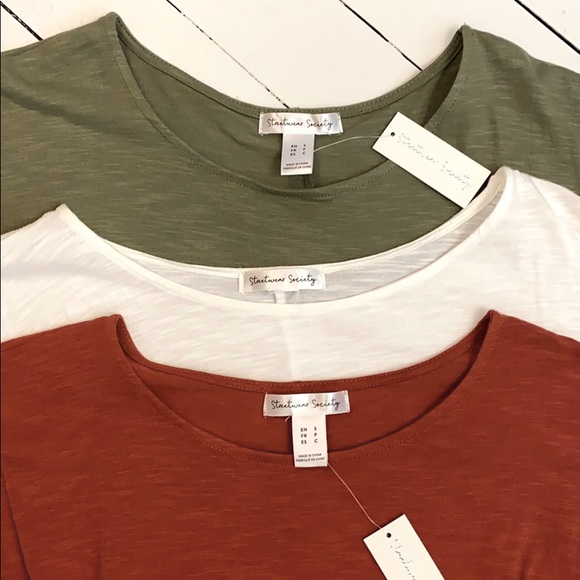 Bundle of 3 Tie Front Tops - Picture 2 of 5